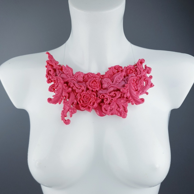 Isidora Pink Filigree Necklace