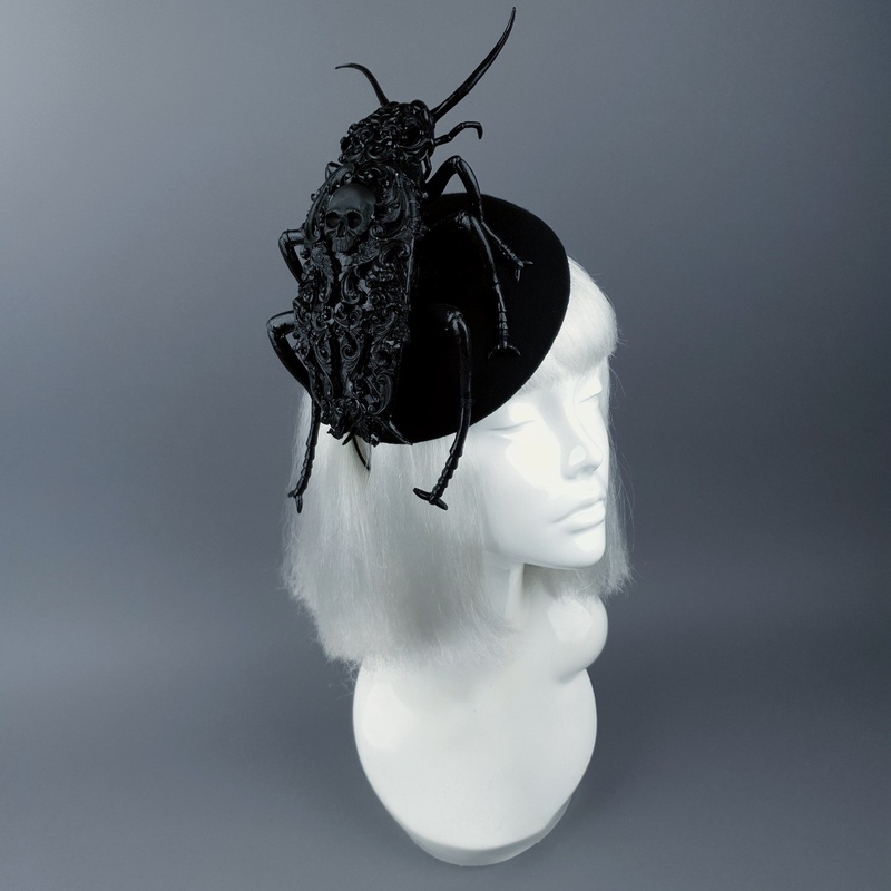 Ochicha Giant Filigree Cockroach Fascinator Hat