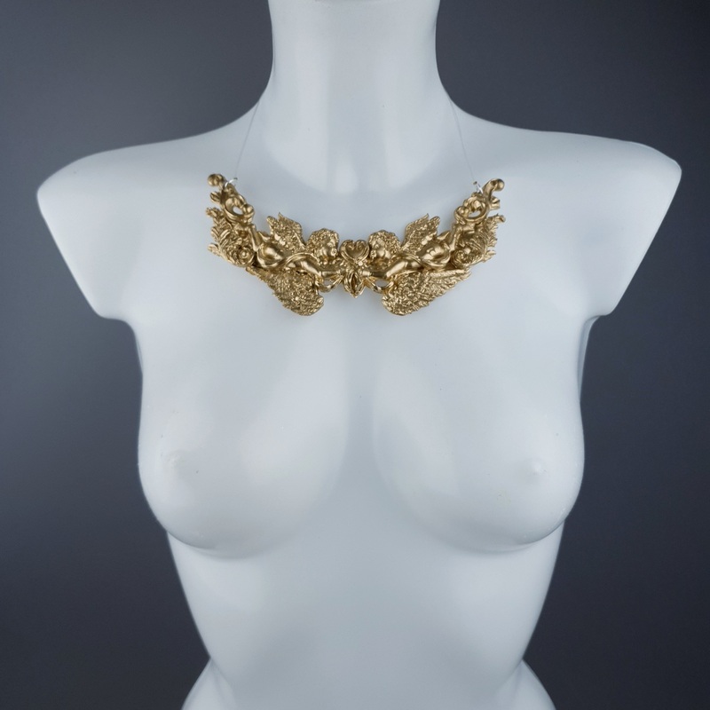 Quiteria Gold Filigree Necklace