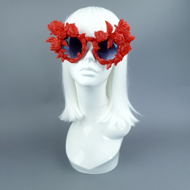 Amour Sombre Red Roses Sunglasses