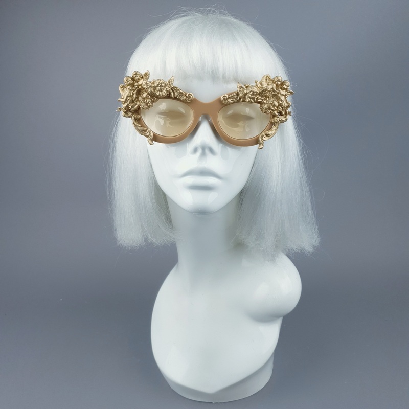Azrael Gold Cherub & Filigree Sunglasses