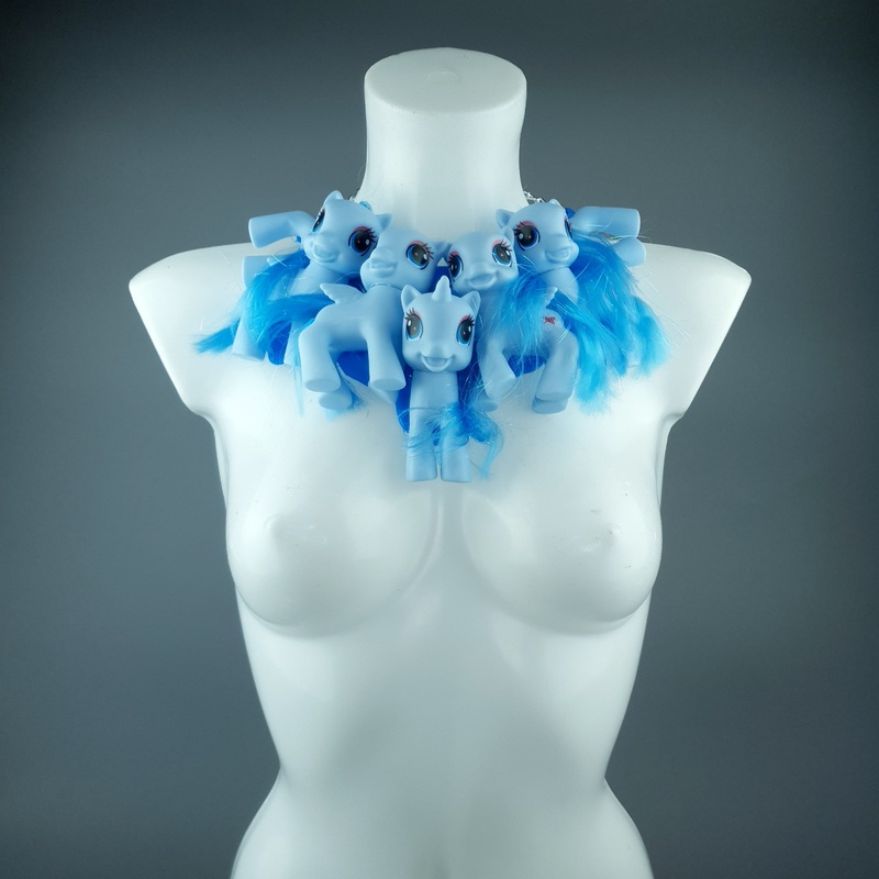 Blue Ponies Neckpiece