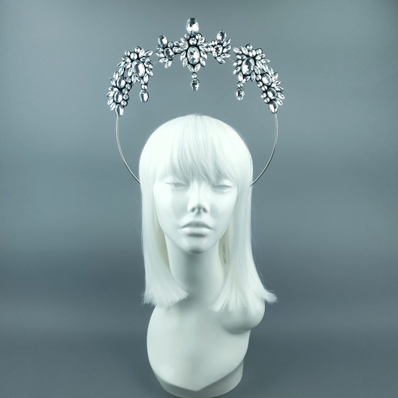 Clear Diamante Jewel Halo 66
