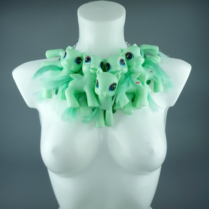 Green Ponies Neckpiece