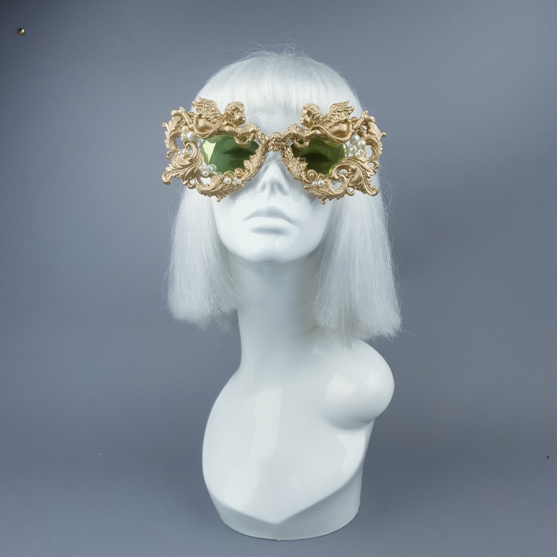 Talulla Gold Cherub, Pearls & Filigree Sunglasses