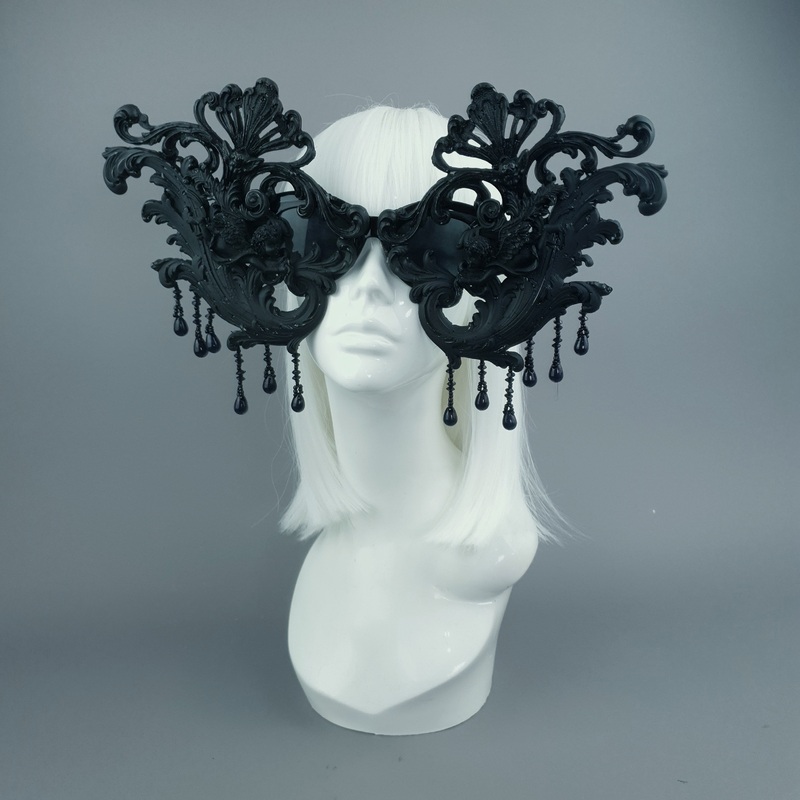 Cinzia OTT Black Filigree & Cherub Sunglasses