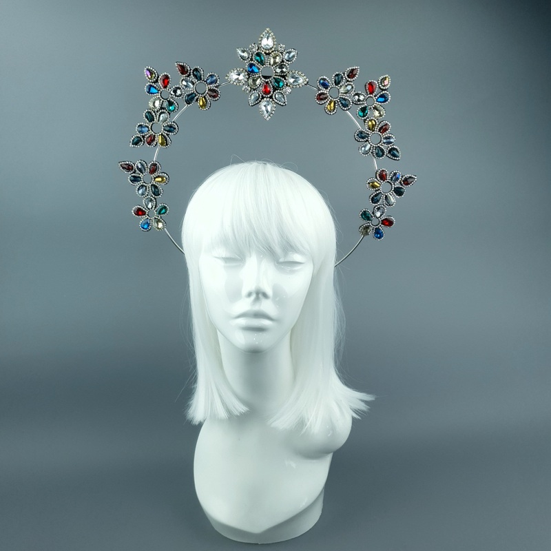 Colourful Diamante Jewel Halo 73
