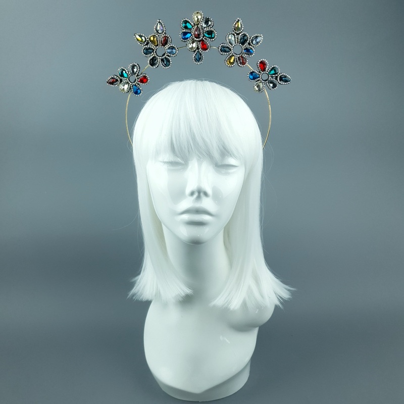 Colourful Diamante Jewel Halo 81