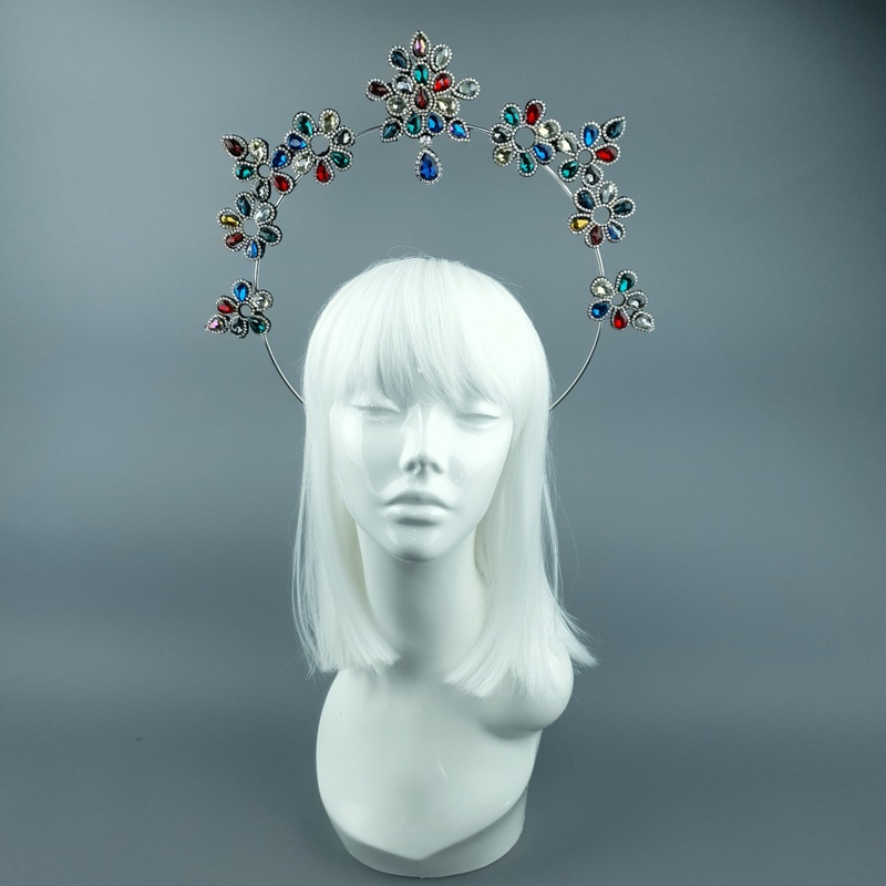Colourful Diamante Jewel Halo 83