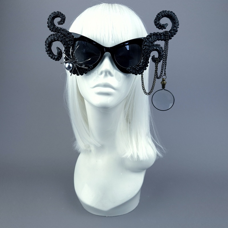 Kreep Black Tentacle Spider & Monacle Sunglasses