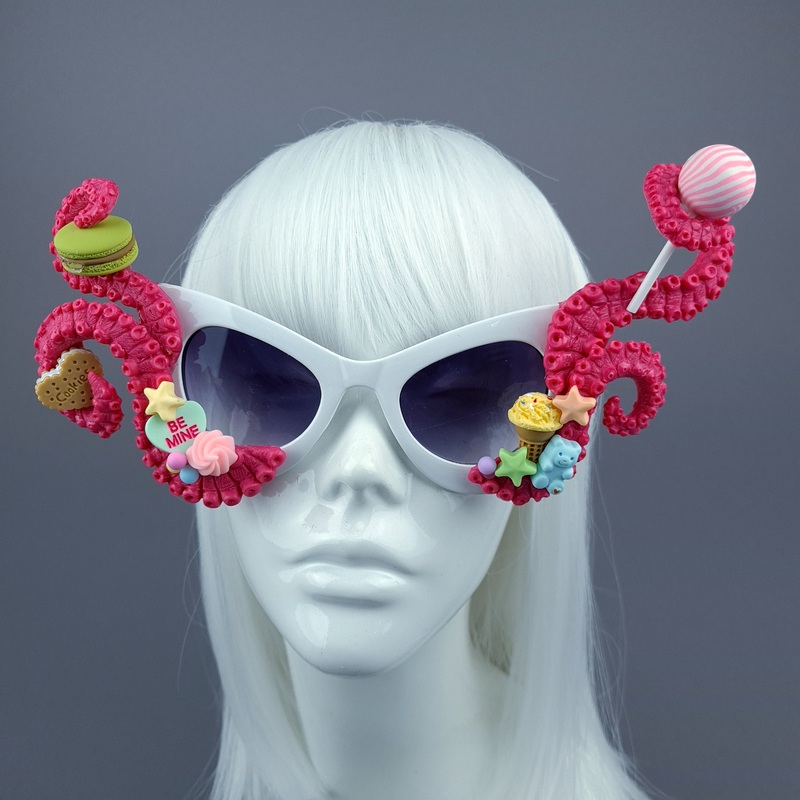 Sugarie Dark Pink Tentacle Candy Sweets Sunglasses