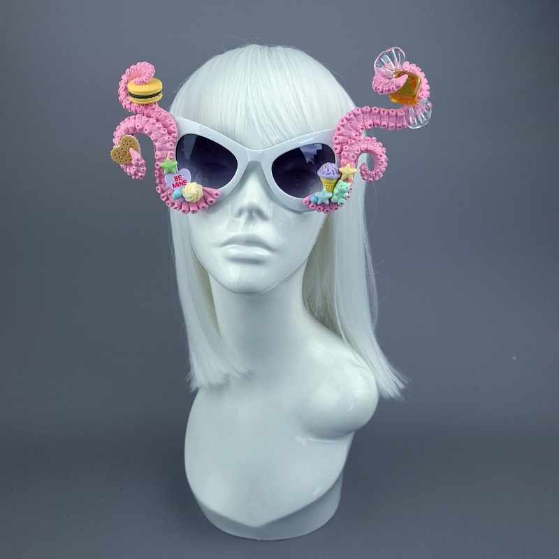 Sugarie Pastel Pink Tentacle Candy Sweets Sunglasses