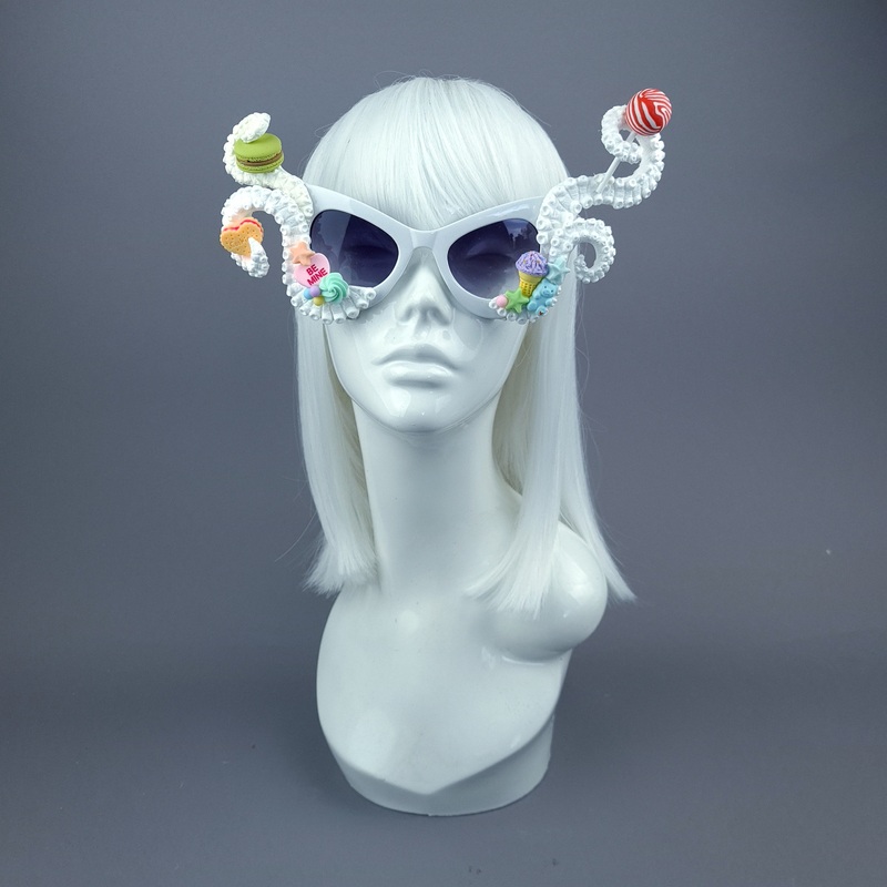 Sugarie White Tentacle Candy Sweets Sunglasses