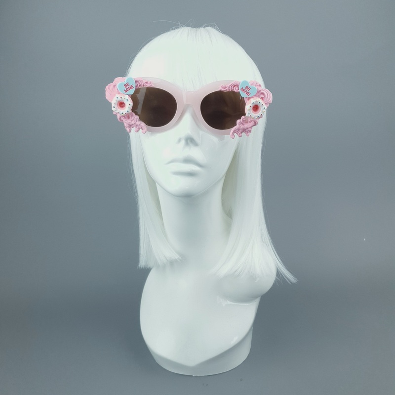Sweetie Pink Filigree Donut Cake Sunglasses