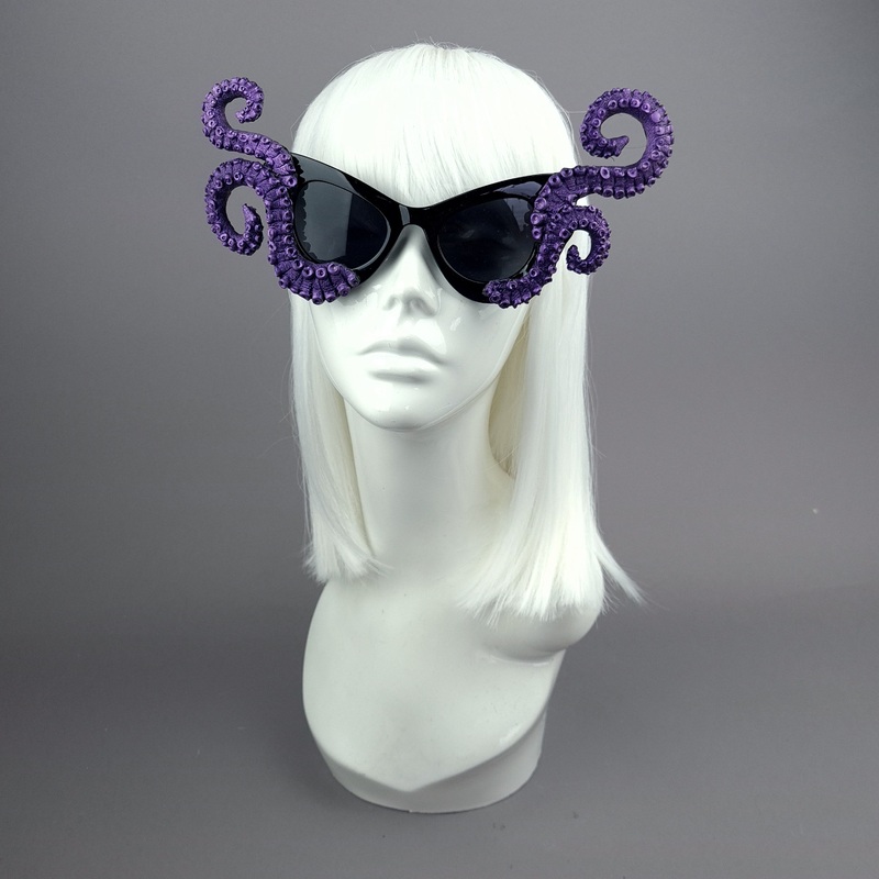 Ursula Black & Purple Octopus Kraken Tentacle Sunglasses