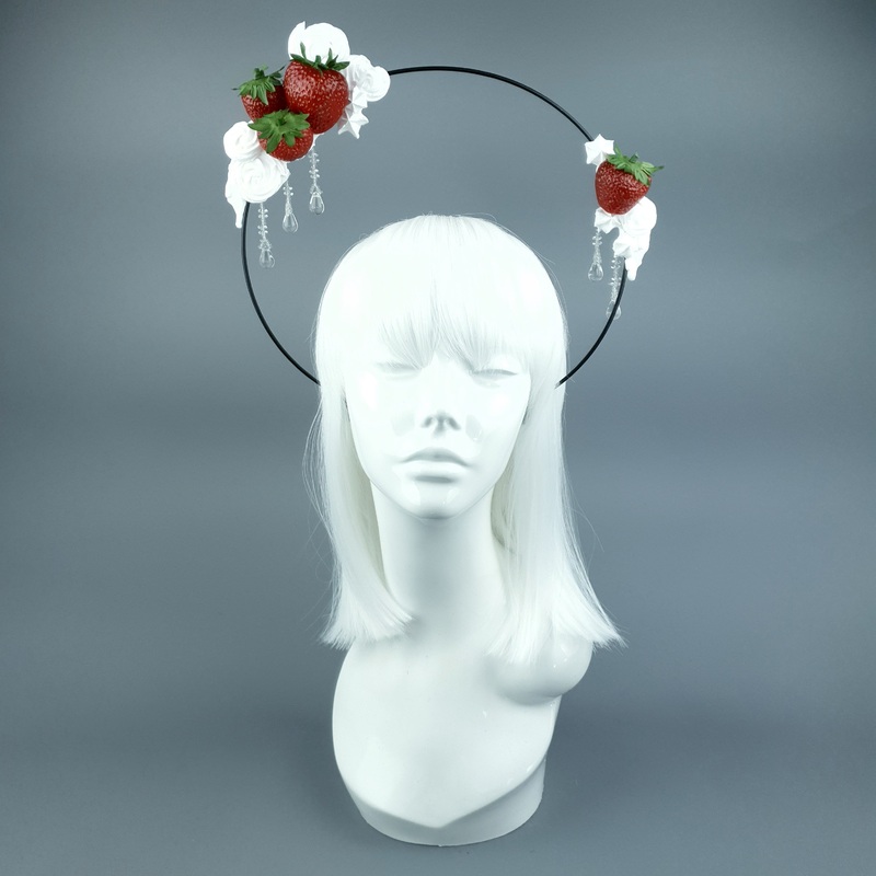 Yumi Strawberry & Cream Beading Halo