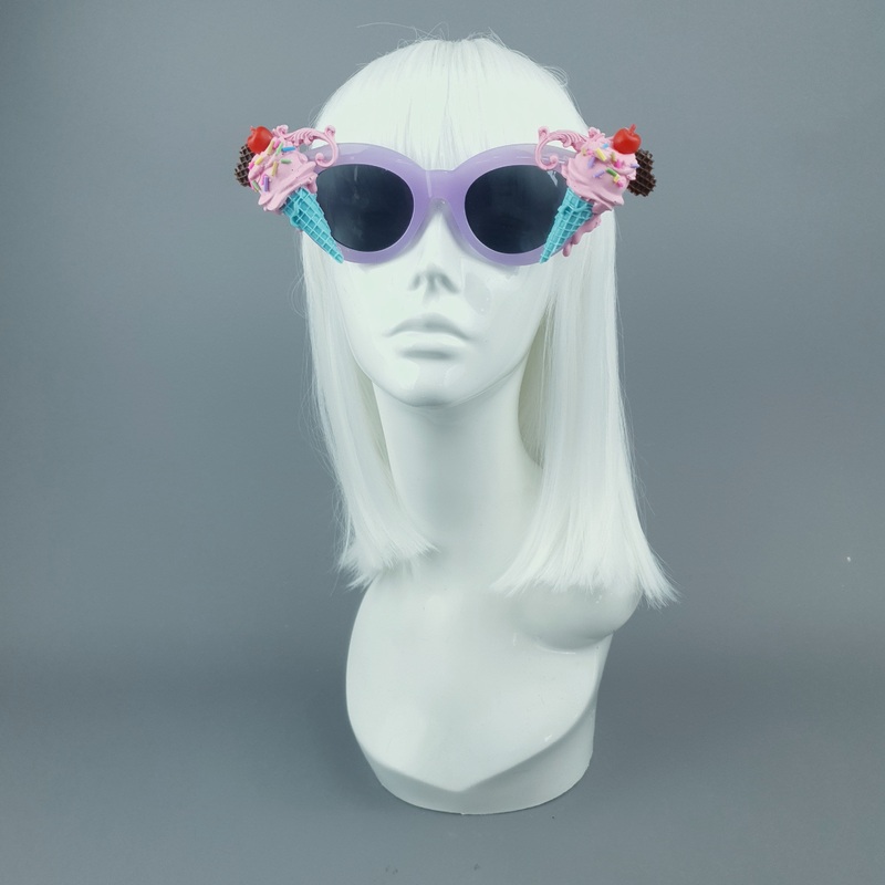 Yummi Pink & Purple Filigree Ice-cream  Sunglasses
