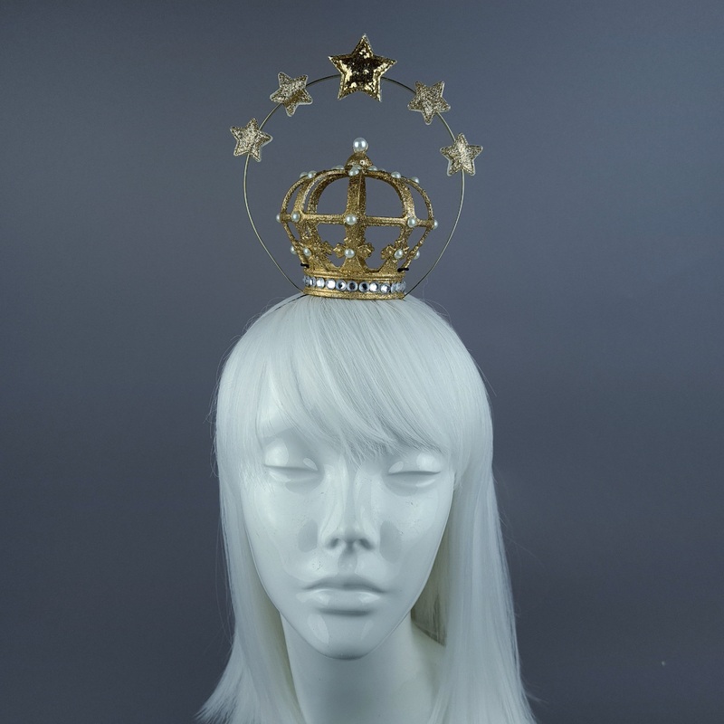 Hail Vigin Mary Crown Star Halo