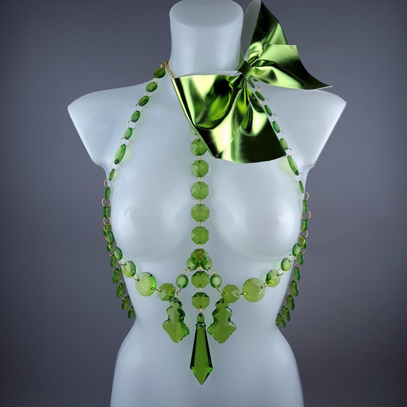 Isidore Green Bow & Jewel Present Harness