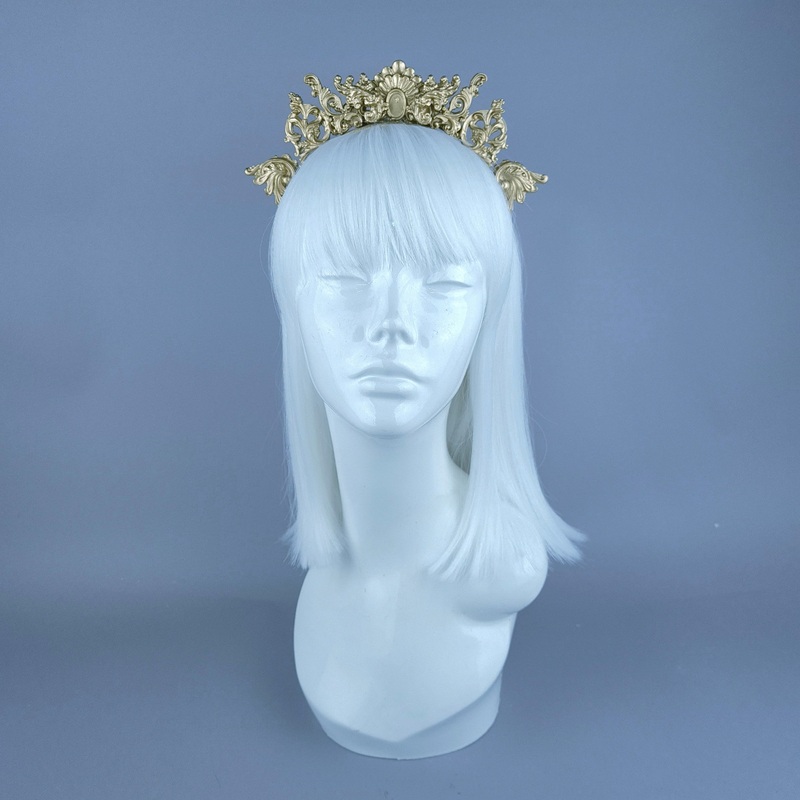 Mallory Gold Filigree Mini Halo