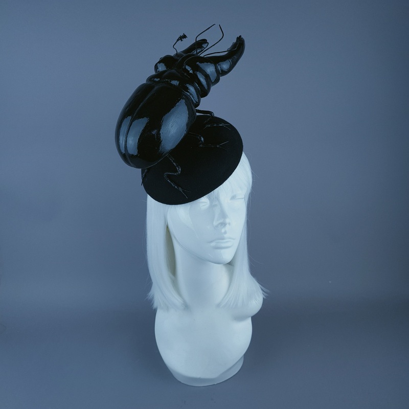 Scuttle Giant Stag Beetle Insect Bug Fascinator Hat