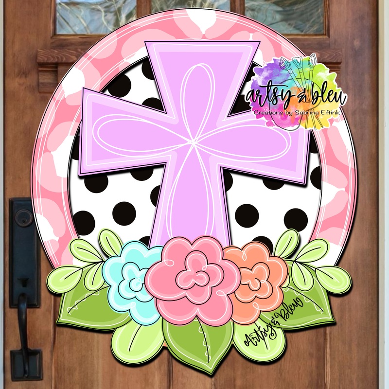 ABL Floral Cross Round|Default Title
