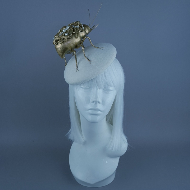 Cronos Giant Filigree Insect Bug Fascinator Hat