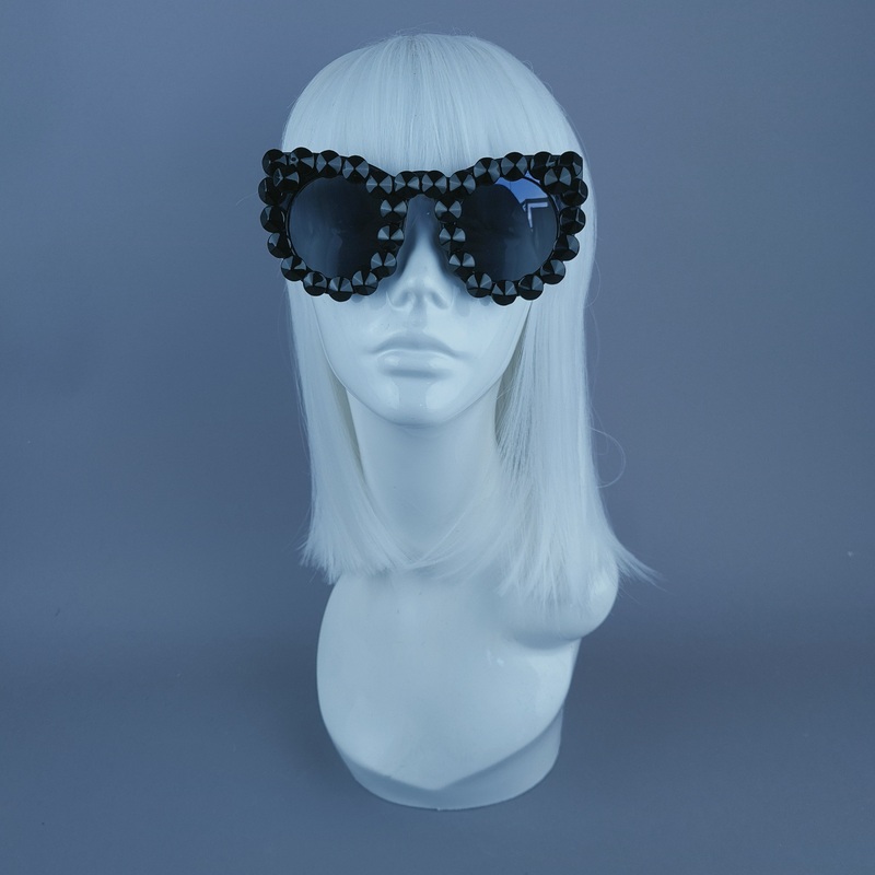 Dyrk Black Gem Cat Eye Sunglasses