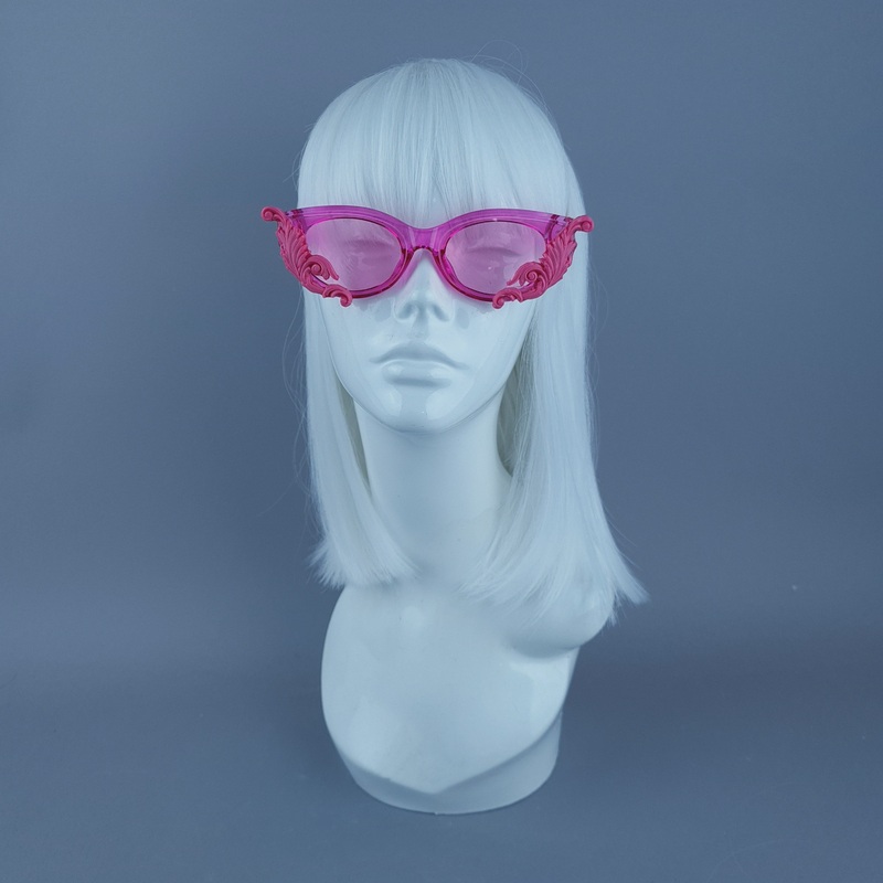 SPECIAL OFFER!! Cat Eye Pink Filigree Sunglasses