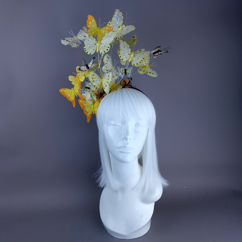Birabiro Yellow Butterfly Headdress