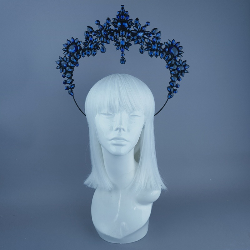 Blue Jewel Halo Headdress