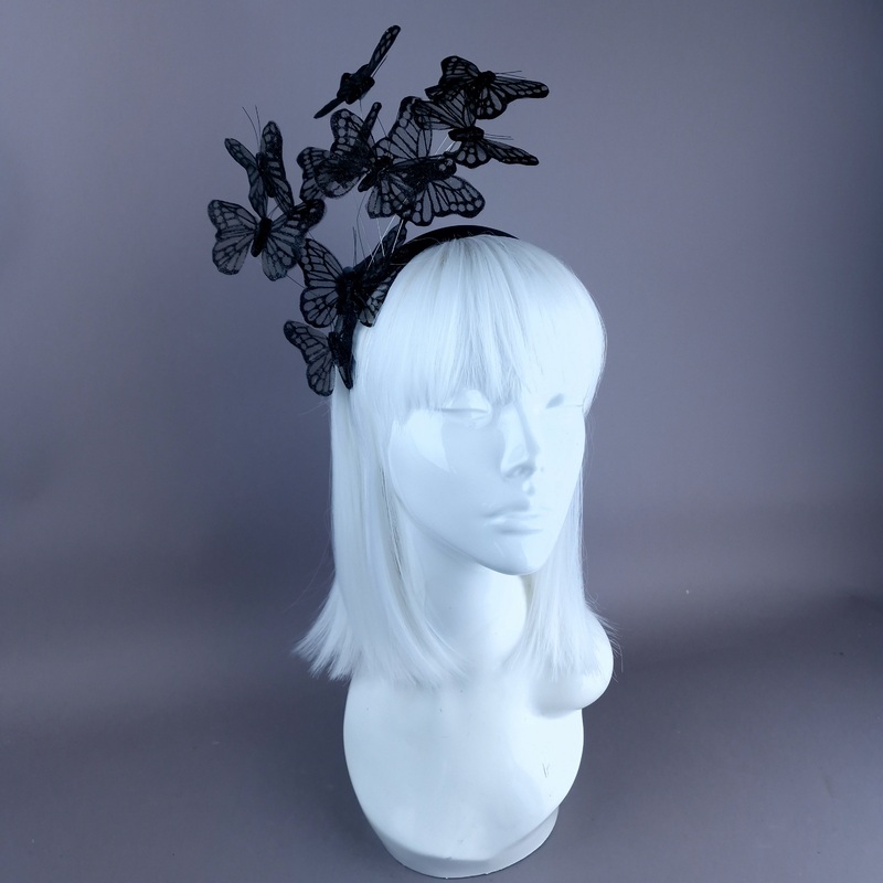 Cassius Black Butterfly Headdress