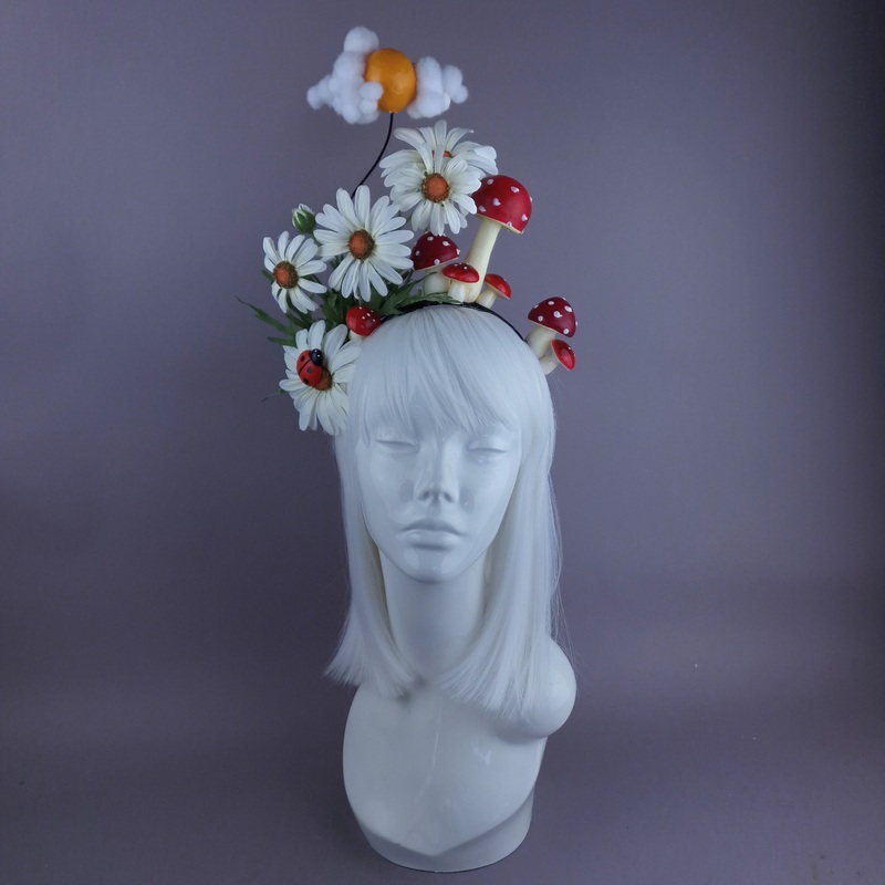 Just Like Heaven Daisy, Sun, Cloud, Mushroom & Ladybird Headpiece