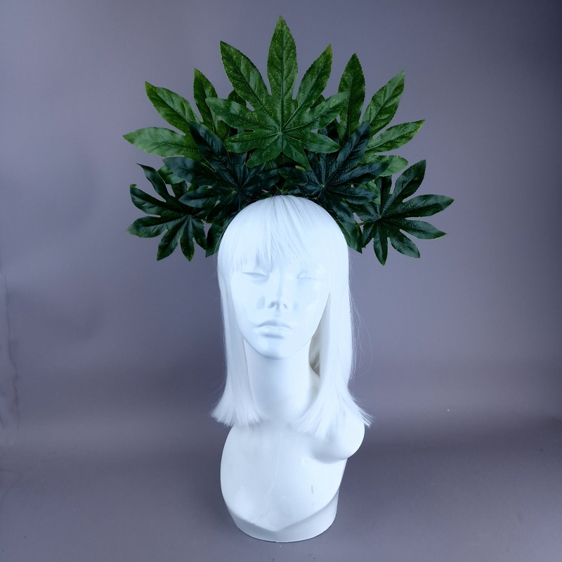 Mary Jane Leaf  Halo Headpiece