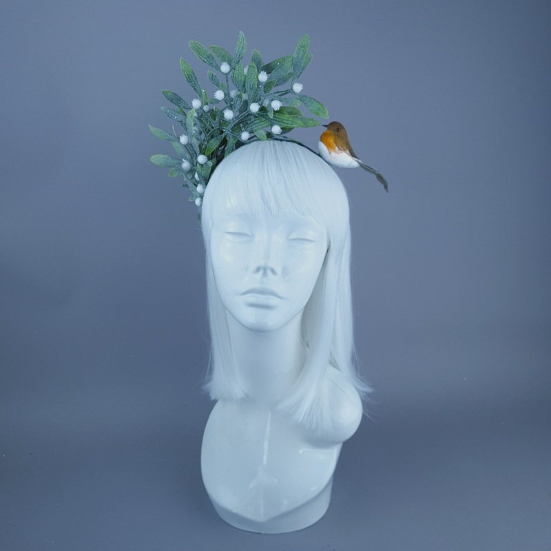 Mistletoe & Robin Christmas Headdress