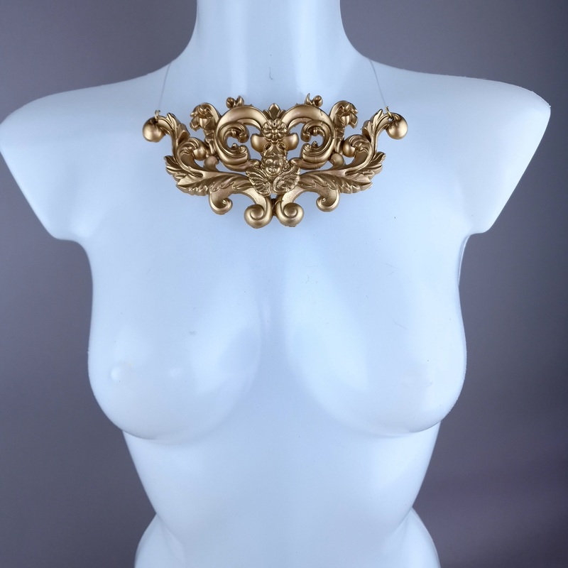 Neoma Gold Filigree Necklace