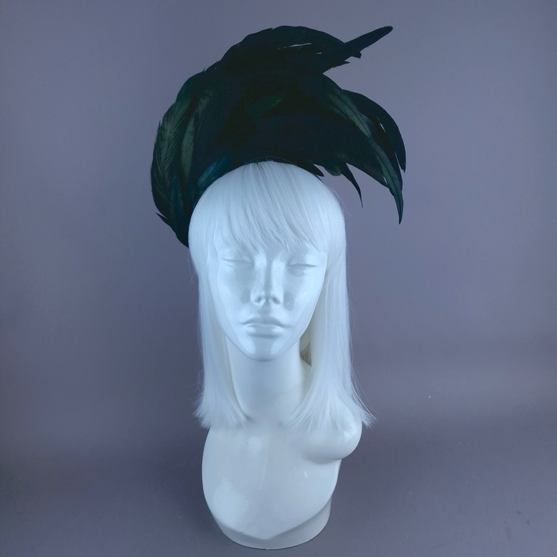 Valda Black Feather Headdress