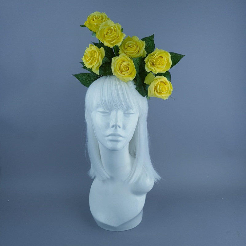Yellow Rose Flower Headdress