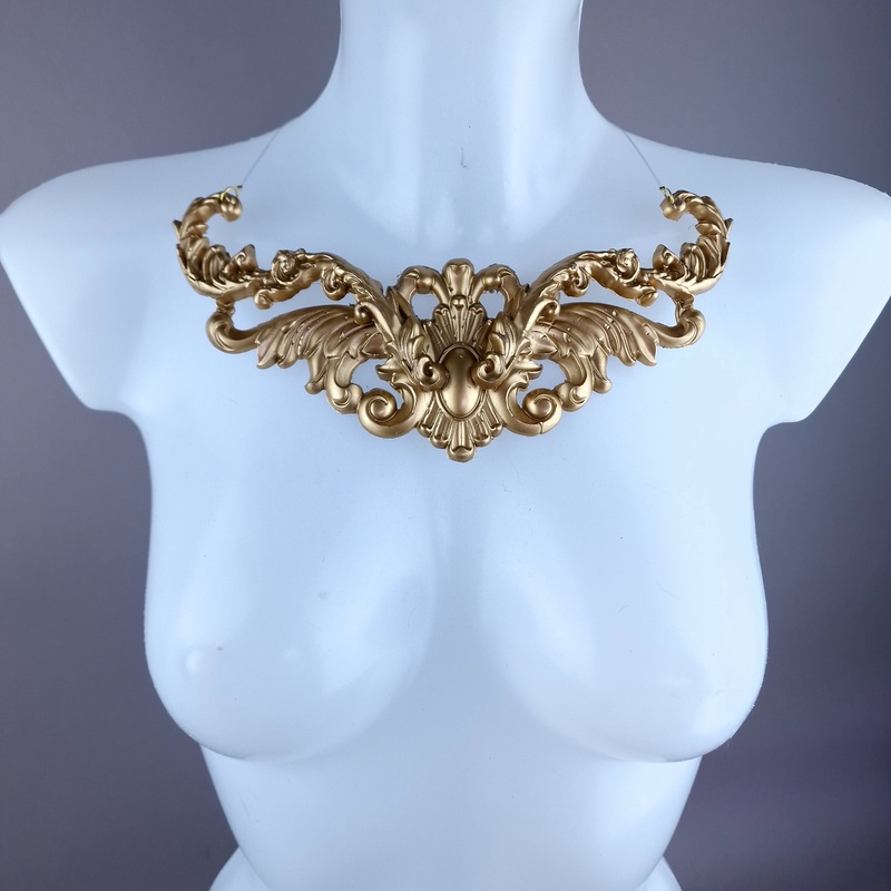 Zarola Gold Filigree Necklace