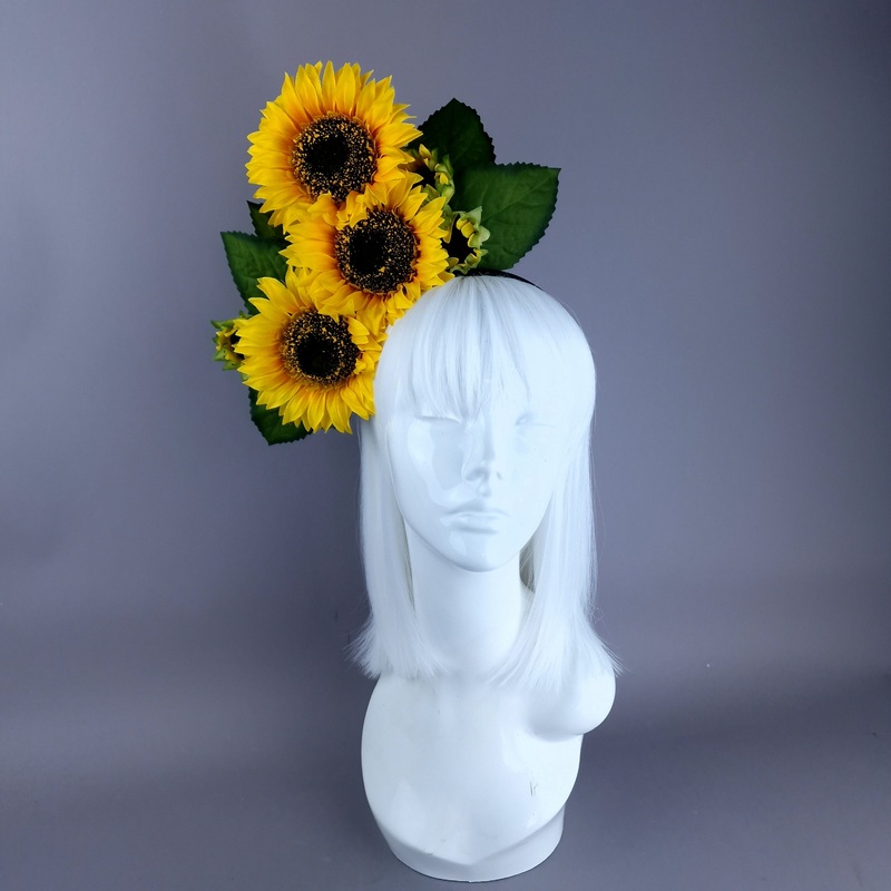 Helios Sunflower Headdress