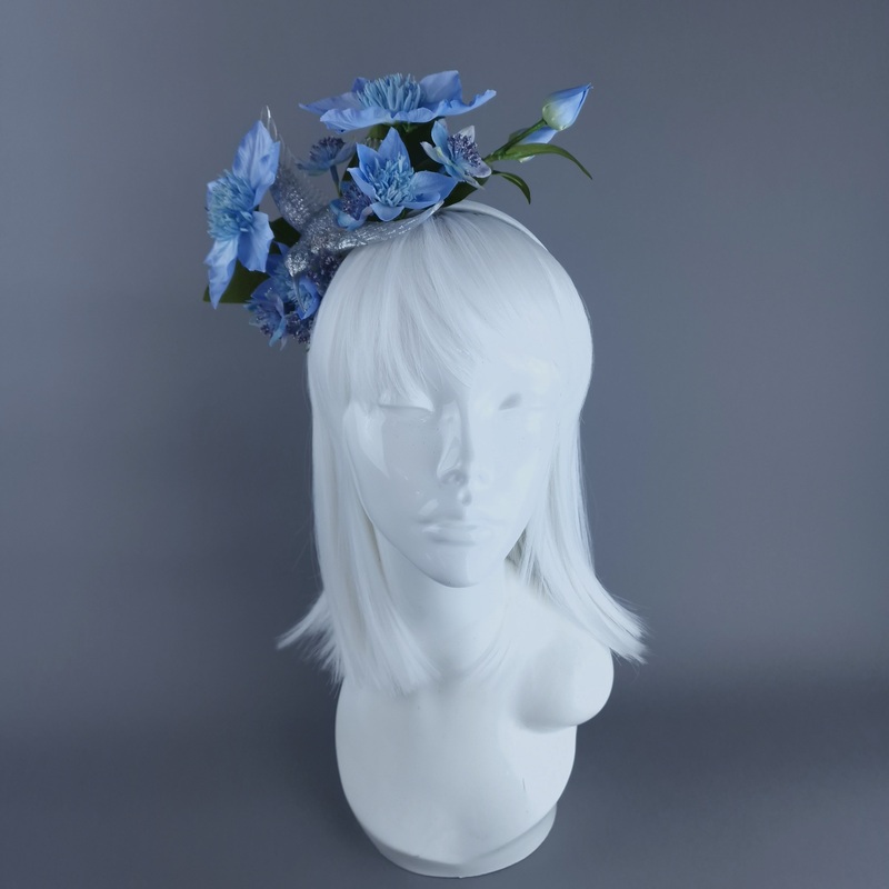 Musette Hummingbird Blue Flowers Flower Crown