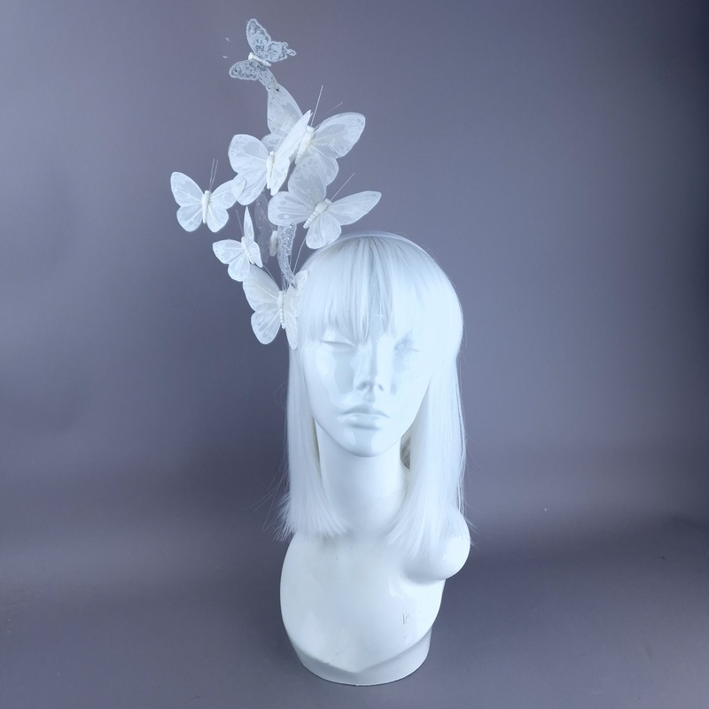 Pieris White Butterfly Headdress