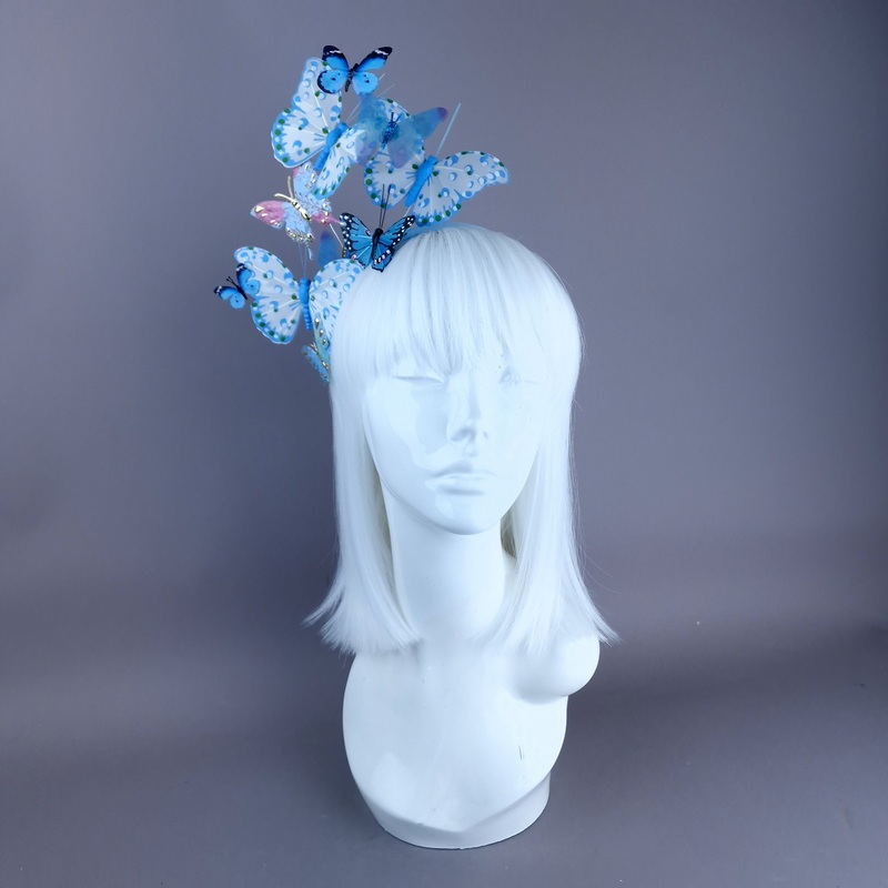 Sebille Blue Butterfly Headdress