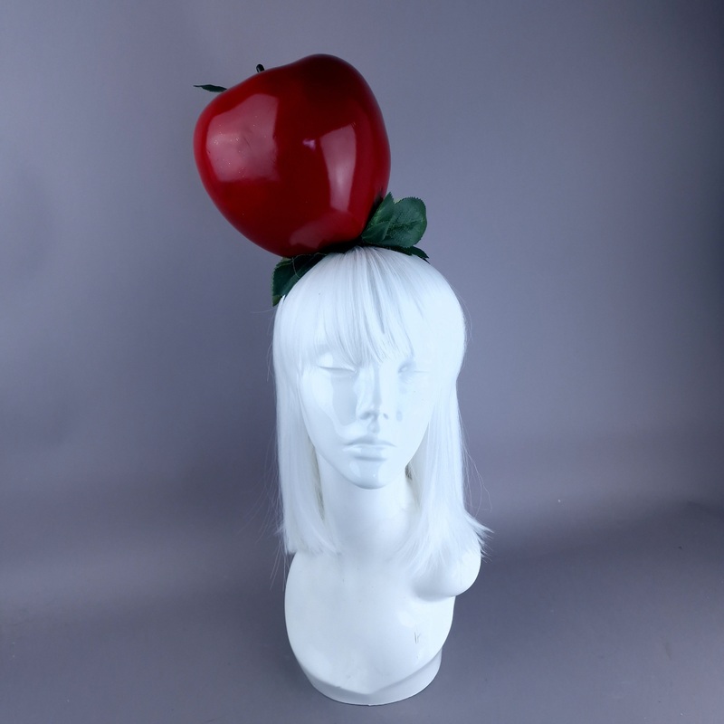 Sin Giant Red Apple Headpiece