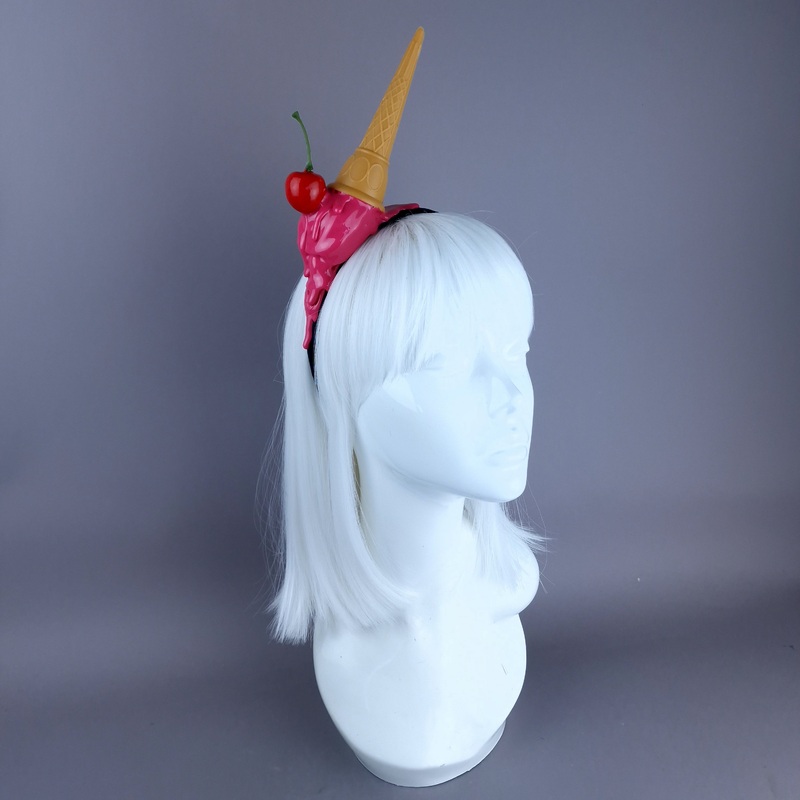 Splat Pink Dropped Ice-cream Headpiece