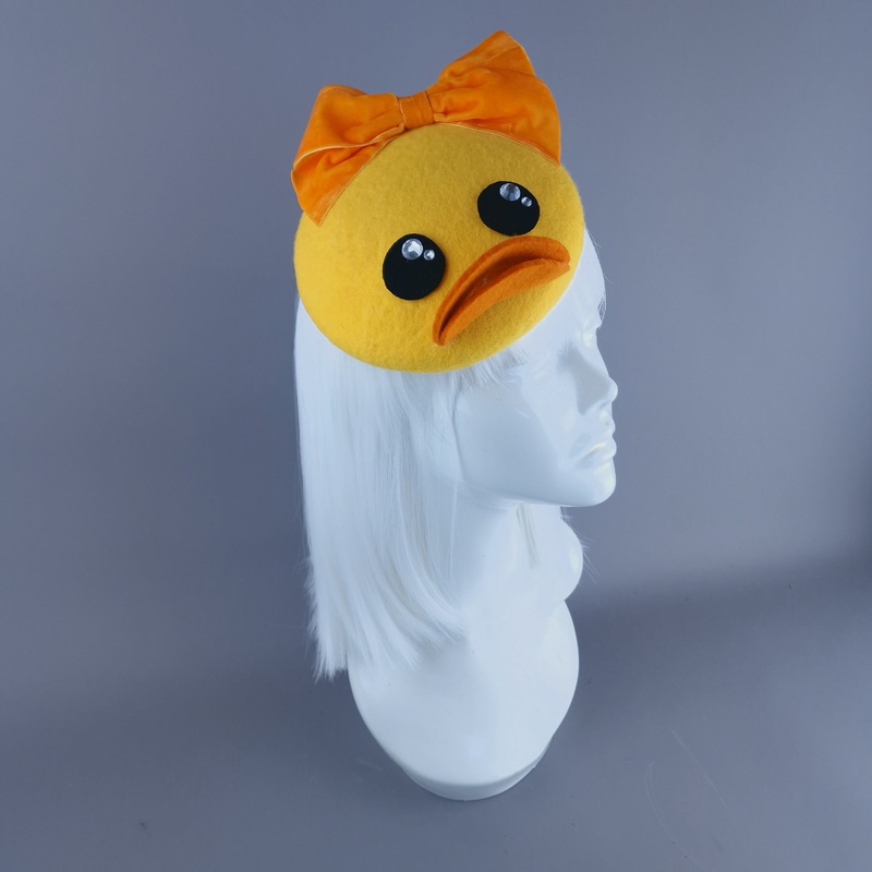 Duck Face Yellow Duckling Fascinator Hat
