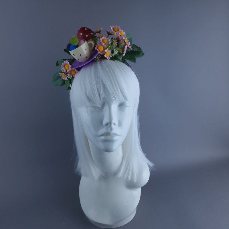 Le Th Teacup & Flowers Headpiece