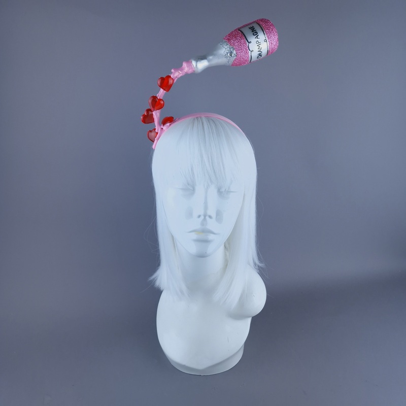 Champers Champagne Valentines Headpiece