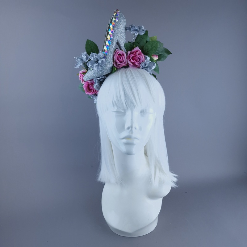 Cinderella Shoe Heel Rose Headdress
