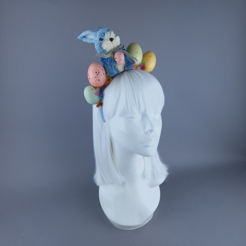 Easter Bun-net Blue Bunny Rabbit Headdress